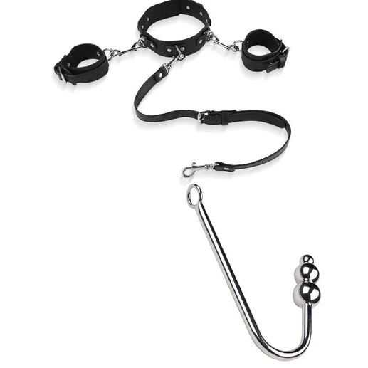 and 5334 Hook Beaded Collar Anal Elegant with Cuffs 0305